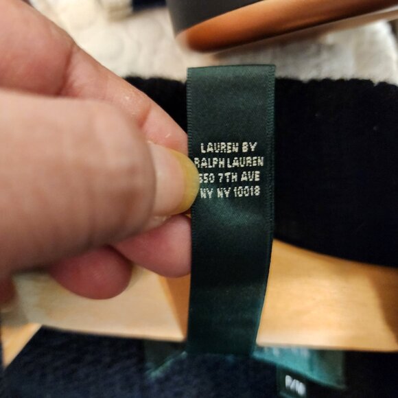 Vintage Lauren Ralph Lauren Gold Dragon Embroidery Sweater LambsWool Women PM - Picture 14 of 14